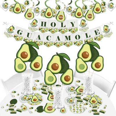 Big Dot of Happiness Hello Avocado - Fiesta Party Supplies - Banner Decoration Kit - Fundle Bundle