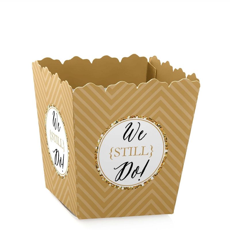 Big Dot of Happiness We Still Do - Party Mini Favor Boxes - 50th Wedding Anniversary Party Treat Candy Boxes - Set of 12, 1 of 6