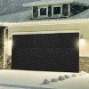NewHome"16x7FT Magnetic Thermal Insulated Garage Door Curtain for Winter, Windproof & Soundproof"Black - 3 of 4
