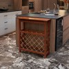 32 Bottles Freestanding wine rack,Wine Storage Rack, Freestanding Display Rack for Kitchen, Pantry, Cellar,walnut - 4 of 4