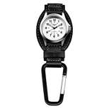 Men's Dakota Leather Clip Watch - Black