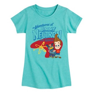 Girls' - Jimmy Neutron - Adventures of Jimmy Neutron Fitted Short Sleeve Graphic T-Shirt - 1 of 4