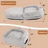 GustoWave Foldable Dog Bed, Multifunctional Bean Bag Chair Sofa for Adults - 2 of 4