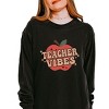 Simply Sage Market Teacher Vibes Apple Garment Dyed Long Sleeve - 2 of 3