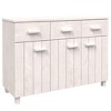 vidaXL Sideboard HAMAR White 44.5 in.x15.7 in.x31.5 in. Solid Wood Pine - 2 of 4