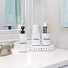 AuldHome Design Farmhouse Bathroom Accessories Set 3pc Enamelware Matching Soap Dispenser, Toothbrush Holder and Rinse Cup for Sink Vanity - 4 of 4