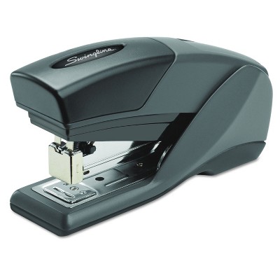 Swingline Optima 25 Reduced Effort Compact Stapler Half Strip 25-Sheet Cap. Gray/Orange 66412