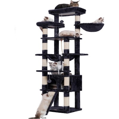 Heybly Tall Cat Tree,78 inch Multi-Level Cat Tower for Indoor Cats