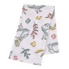 NoJo Disney Alice in Wonderland Light Blue, Pink, Yellow, and White Super Soft Plush Baby Blanket - 2 of 4