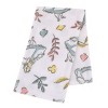 NoJo Disney Alice in Wonderland Light Blue, Pink, Yellow, and White Super Soft Plush Baby Blanket - image 2 of 4