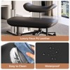 Pinmoco Ergonomic Cross-Legged Swivel Chair, Adjustable PU Leather Meditation Chair - 2 of 4