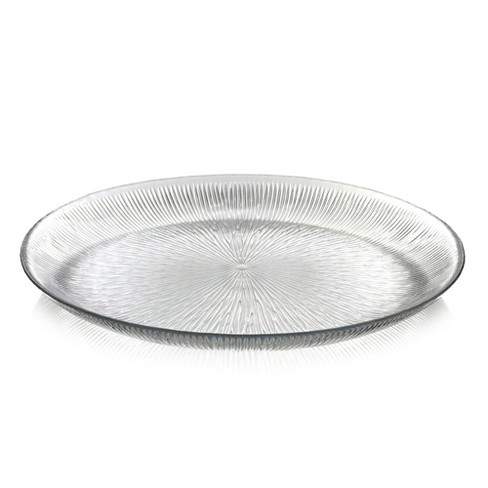 Slickblue Starburst Pattern Glass Dinner Plate, 10" Microwave & Oven Safe, Perfect for Entrees, Available in 1/4/12 - image 1 of 4