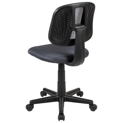 ErgoFlex Mid-Back Mesh Swivel Task Chair in Black