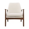 CAVINAS 1PC/2PCS Mid-Century Modern Accent Chair,Solid Wood Frame High Back Armchair,Premium Reading Chair for Living Room,Office - 2 of 4