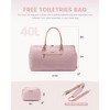 Generic Travel Duffle Bag, Weekender Bagn with Toiletry Bag, Carry on Overnight Bag with Shoe Compartment - 2 of 4