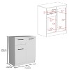 NicBex Wooden Dresser for Bedroom,Modern Style Dresser with 2-Door Cabinets,Dressers for Kids Room,Living Room,Entry and Hallway - 3 of 4