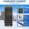 Docred Upgraded Snow Chains 8/10 Pack, Tire Chains for Cars/SUVs/Pickup Trucks, Emergency Anti Slip Tire Traction Chains for Tire Width - 2 of 4