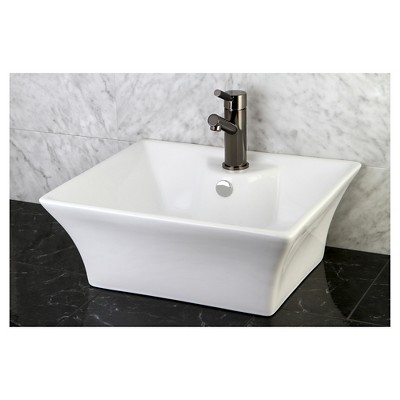 Single-Hole Vitreous China Vessel Bathroom Sink - Kingston Brass