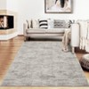 Washable Rugs for Living Room Modern Distressed Bedroom Rug Soft Large Area Rug Non Slip Throw Rugs Low Pile Stain Resistant Carpet for Dining Room - 4 of 4