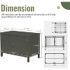 NicBex 3 Drawers Kitchen Island Cart with 1 Flexible Cabinet and 2 Shelves,Kitchen Island with Storage,Island Table for Kitchen - 3 of 4
