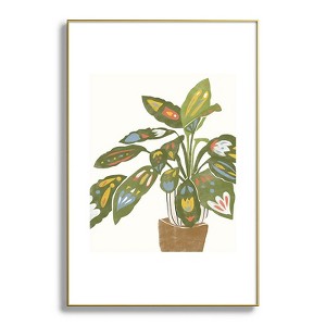 Alja Horvat Scandinavian Plant Metal Framed Art Print - Deny Desings - 1 of 3