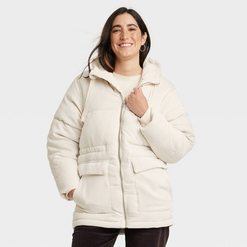 Women s Puffer Jacket Universal Thread White Xl Target