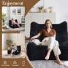 Airsurfer Bean Bag Chair with Armrests, Oversized Comfy Lounge Chair, Lazy Floor Sofa Accent Chair for Living Room, Bedroom - 4 of 4