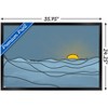 Trends International LINE AND BRUSH - Landscape Line Sunset Framed Wall Poster Prints - 3 of 4