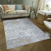 LunaLulinlk Multi 5 ft. 3 in. x 7 ft. Area Rug White Polyester - 2 of 4