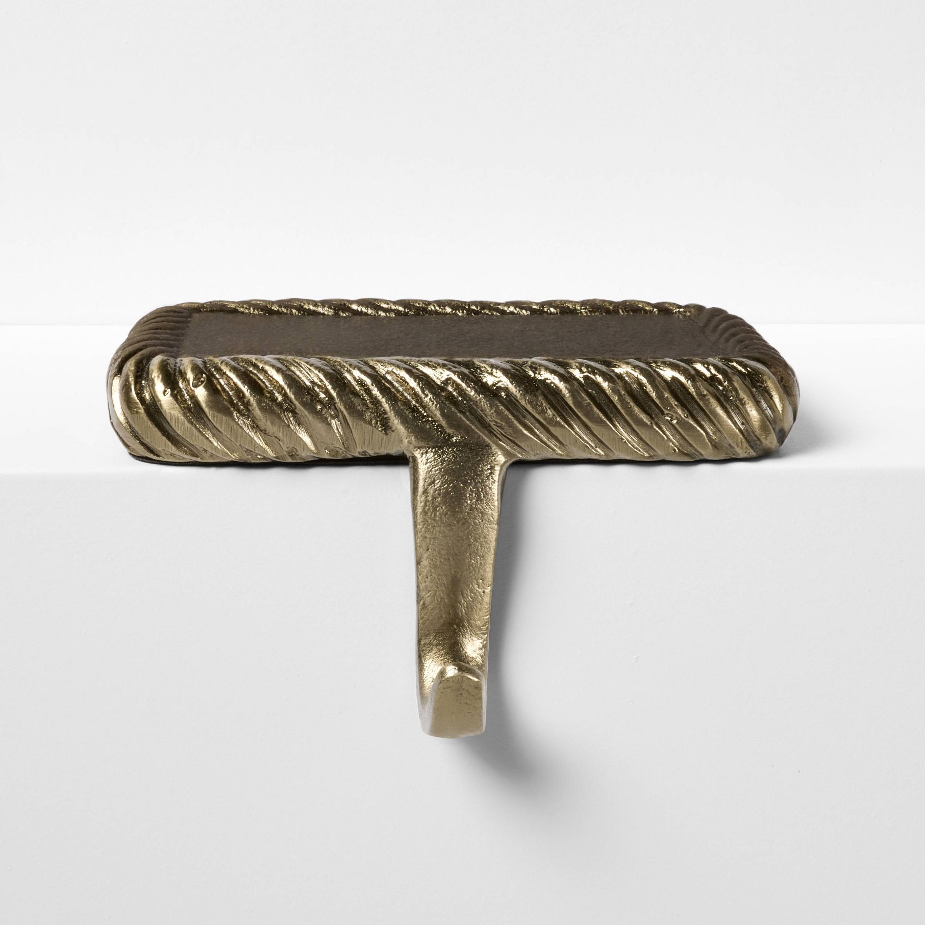 Metal Twisted Edge Stocking Holder Gold - Threshold™ designed with Studio McGee