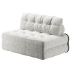 Folding Sofa Bed, Floor-Standing Folding Sofa with Pillows, Futon Sofa Bed Convertible Sleeper Chair Foldable Mattress and Back Support,Full,Corduroy - 3 of 4