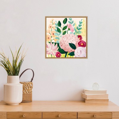 Grace Popp Floral Botanical Canvas Print with Wood Frame