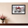 HomeRoots Tree Farm Wagon Black Framed Wall Art - 2 of 4