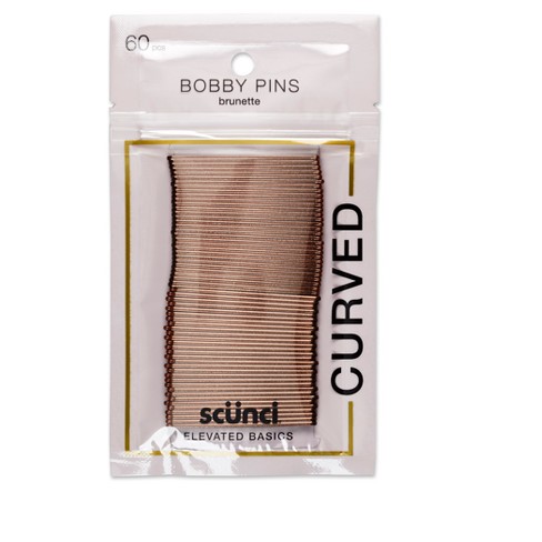 Conair Scunci Curved Bobby Pins Brunette 60pk Target