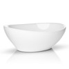 Miligore 16" x 13" Oval White Ceramic Above Counter Bathroom Vessel Sink - 3 of 4