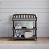 Child Craft Curve Top Infant Changing Table, Water-Resistant Pad and Safety Strap, Anti-Tip Kit Included to Prevent Tipping, Baby Safe Finish - 2 of 4