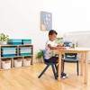 ECR4Kids Plastic School Stack Chair for Indoors and Outdoors, 12in Seat Height, 4-Pack - 3 of 4