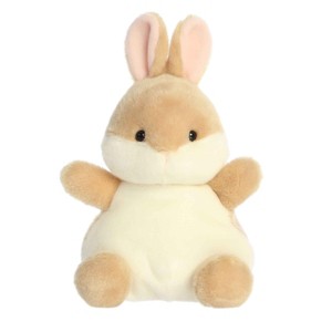 Aurora Small Party Sized Ella Bunny Palm Pals Adorable Stuffed Animal Brown 8" - 1 of 4