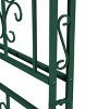 Evergreen Montebello Iron Garden Arbor, Forest Green- 53 x 84 x 23 Inches Fade and Weather Resistant Outdoor Decor - 4 of 4