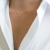 Diamond Choker Necklace for Women: Dainty 14K Gold/Sterling Silver Gold Plated CZ Jewelry, Trendy Gift - 2 of 4