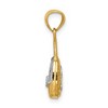 Black Bow Jewelry 14k Yellow Gold & White Rhodium Reversible Mom Purse Pendant - 2 of 4