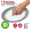 Modern Innovations Universal Pot Cover Lids for 7 to 12-Inch Cookware (Set of 2) - Gray - 2 of 4