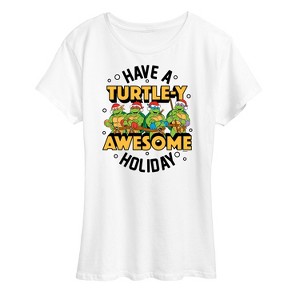 Women's - Teenage Mutant Ninja Turtles - Turtley Awesome Group Short Sleeve Graphic T-Shirt - 1 of 4