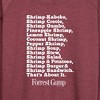 Women's - Forrest Gump - Bubbas Shrimp List Lightweight French Terry Wide Neck Long Sleeve Shirt - 2 of 4