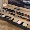 FUFU&GAGA 100LBS TV Stand with Wheels,Rolling Entertainment Center,Mobile Media Console with Shelves & Drawers - 3 of 4
