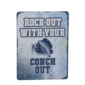 Beachcombers Rock Out Metal Sign Kitchen Bar Home Decor Wall Sign 11.81 x 15.75 x 0.16 Inches.