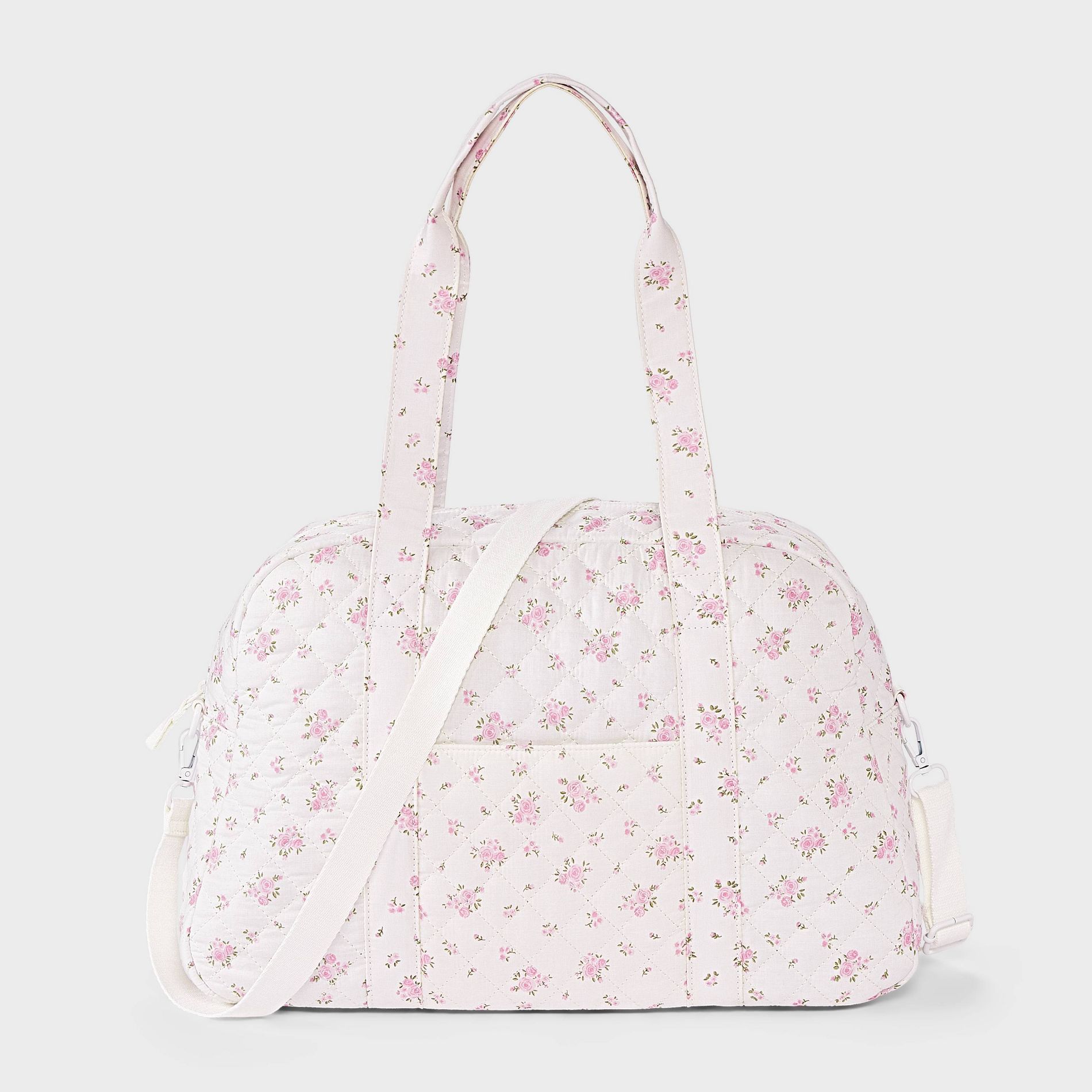 Girls' Floral Quilted Duffel Bag - Cat & Jack™ Pink