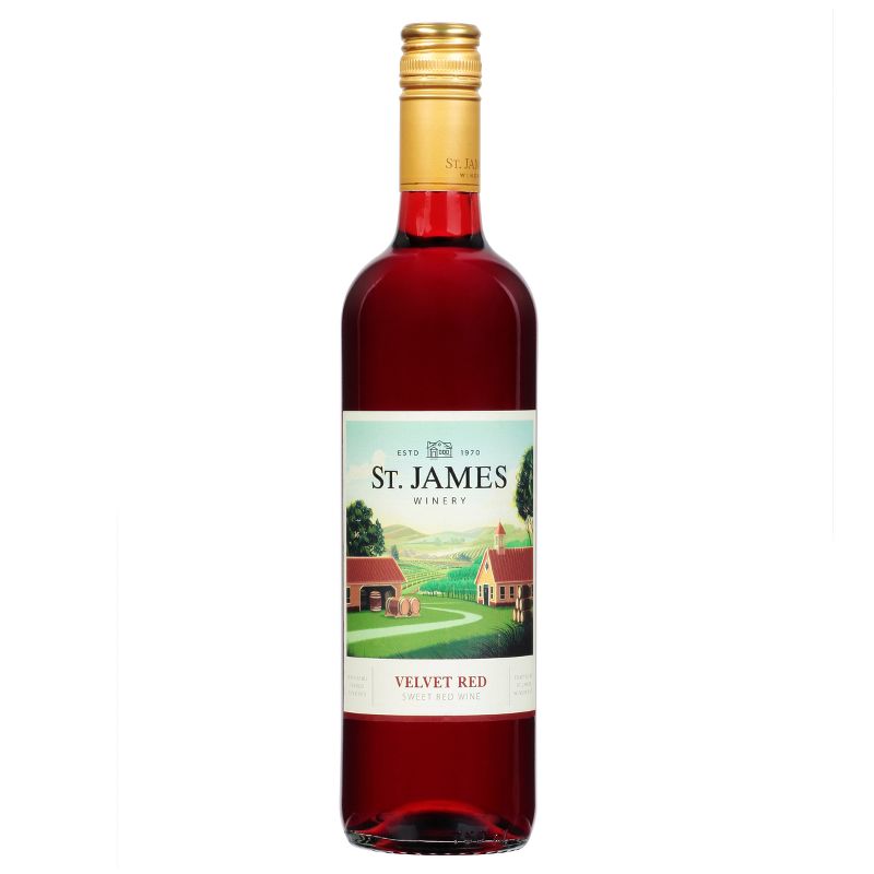 St. James Velvet Red Blend Wine - 750ml Bottle, 3 of 9