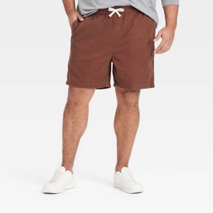 Men's Vintage 7" Elevated Washed Pull-On Shorts - Goodfellow & Co™ - 1 of 3