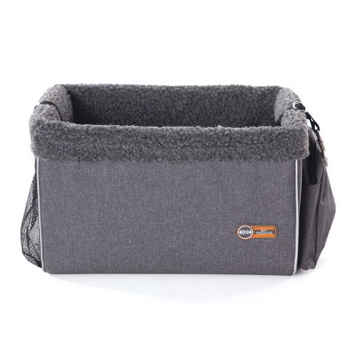 Large Gray Soft Sided Bike Carrier for Pets